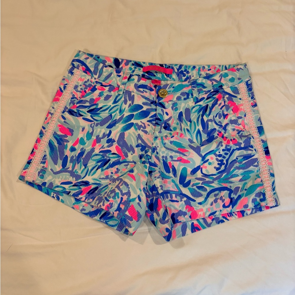 NWOT Lilly Pulitzer Callahan Shorts Breakwater Party Wave Size 0